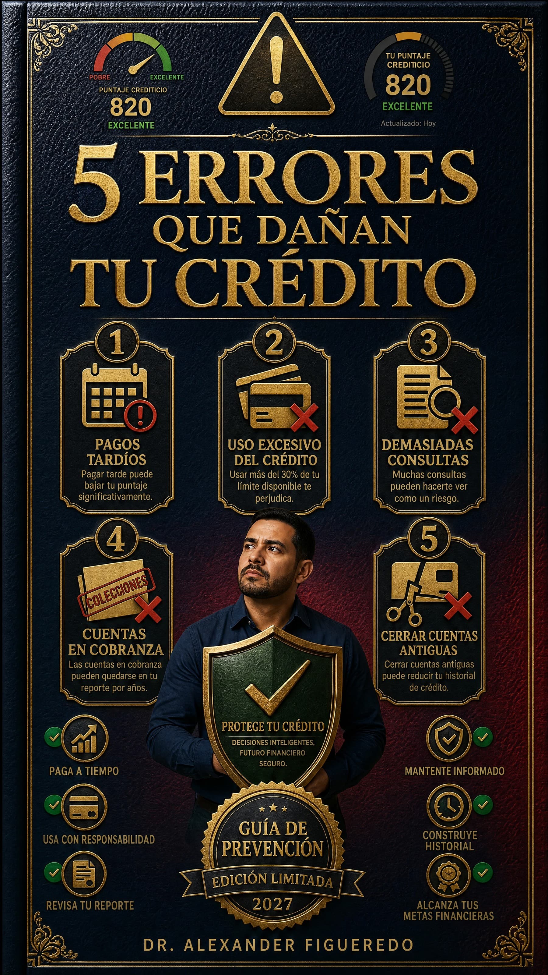 Portada: 5 Errores que Dañan tu Crédito