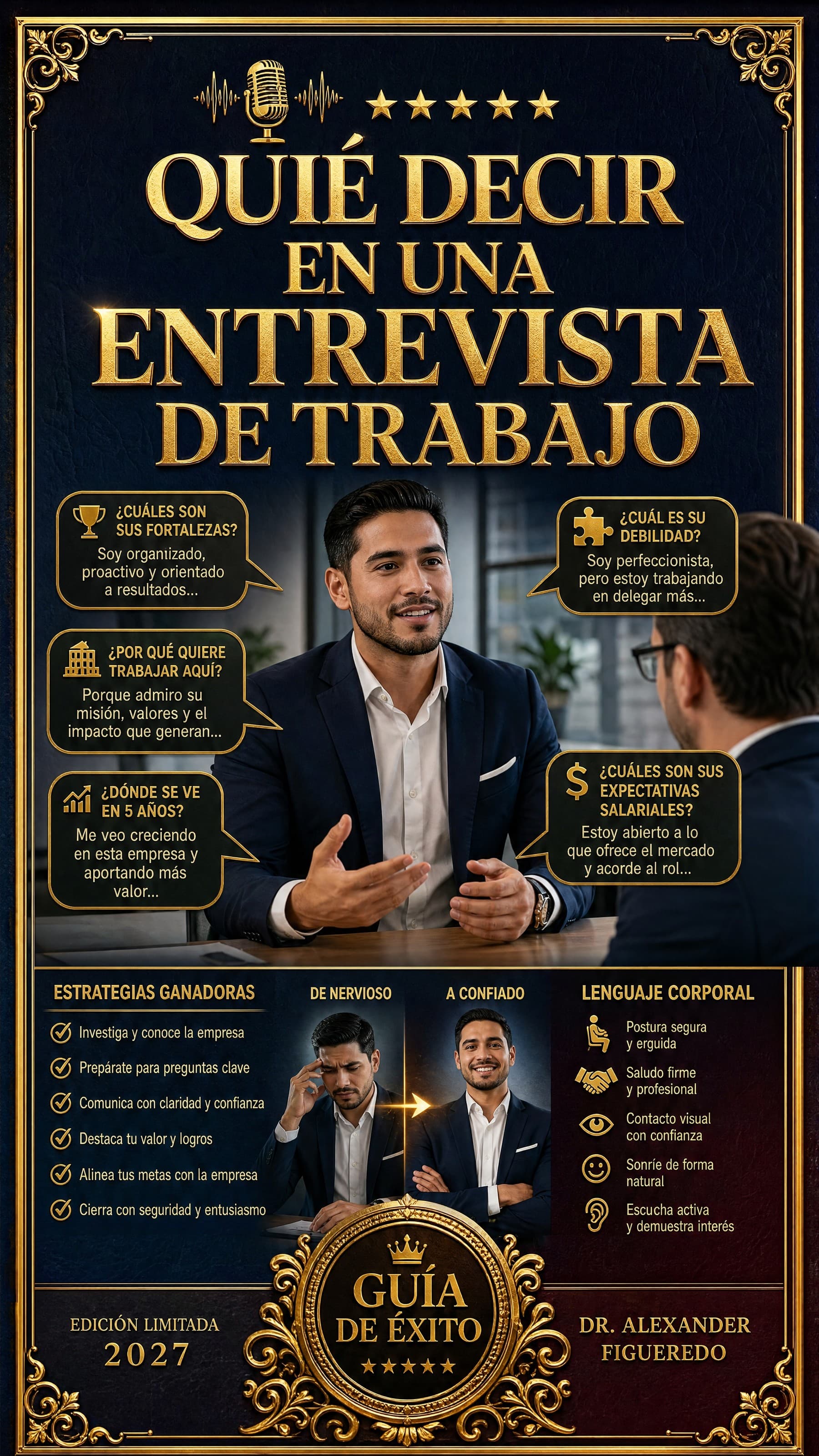 Portada: Qué Decir en una Entrevista de Trabajo
